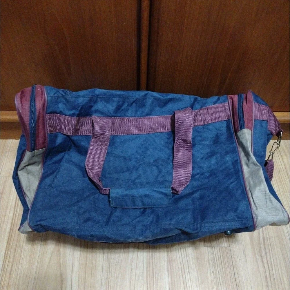 Vintage 90s Atomic Express Duffel Bag Travel Weekender Gym Retro Colors Large